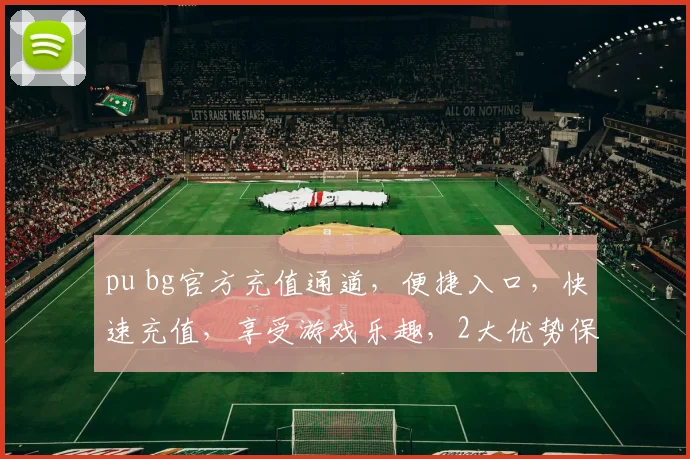 pu bg官方充值通道，便捷入口，快速充值，享受游戏乐趣，2大优势保障