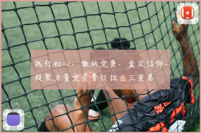 践行初心，缴纳党费，坚定信仰，凝聚力量党员责任担当三重奏